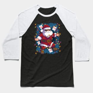 Christmas Secret Agent Spy Santa Claus Baseball T-Shirt